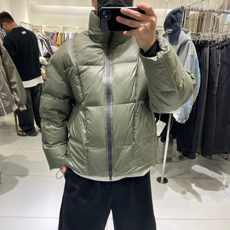 高端泡芙高充绒立领90鹅绒羽绒服