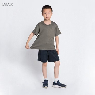 儿童体能训练服套装夏季速干上衣体能短袖T恤裤子服短裤夏令营服