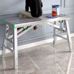 工地凳子折叠便携工程升降加厚便携式伸缩铁架油漆工施工铁凳子