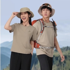 [驰逸]思凯乐速干圆领男女UPF50防晒短袖25夏吸湿高弹T恤F4106D21