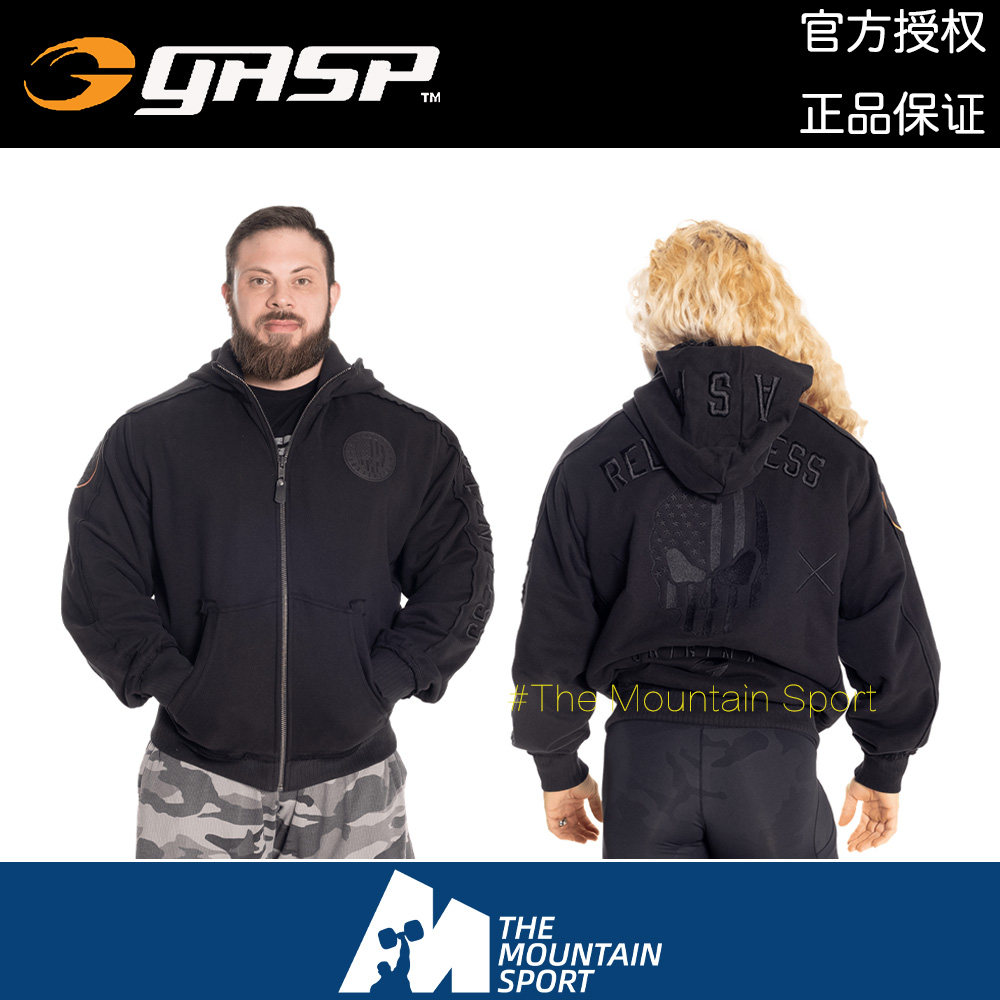 魔山体育GASP Relentless Hoodie盖世璞全球限量款无情骷髅头帽衫