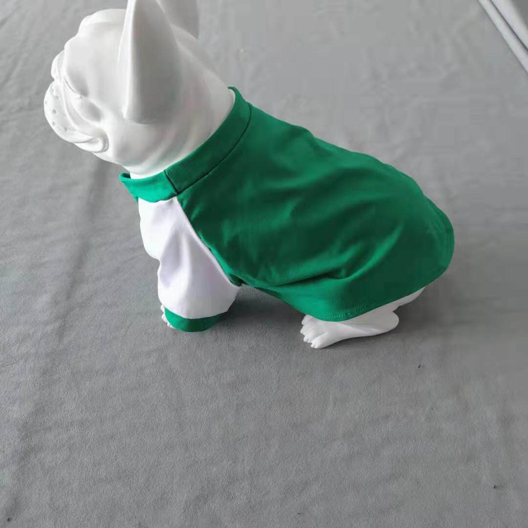新款插肩糖果色猫猫狗狗衣服夏季T恤泰迪柯基拉布拉多金毛可定制