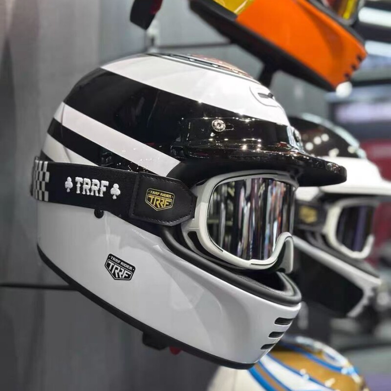 TRRF复古风镜头盔护目镜防风镜