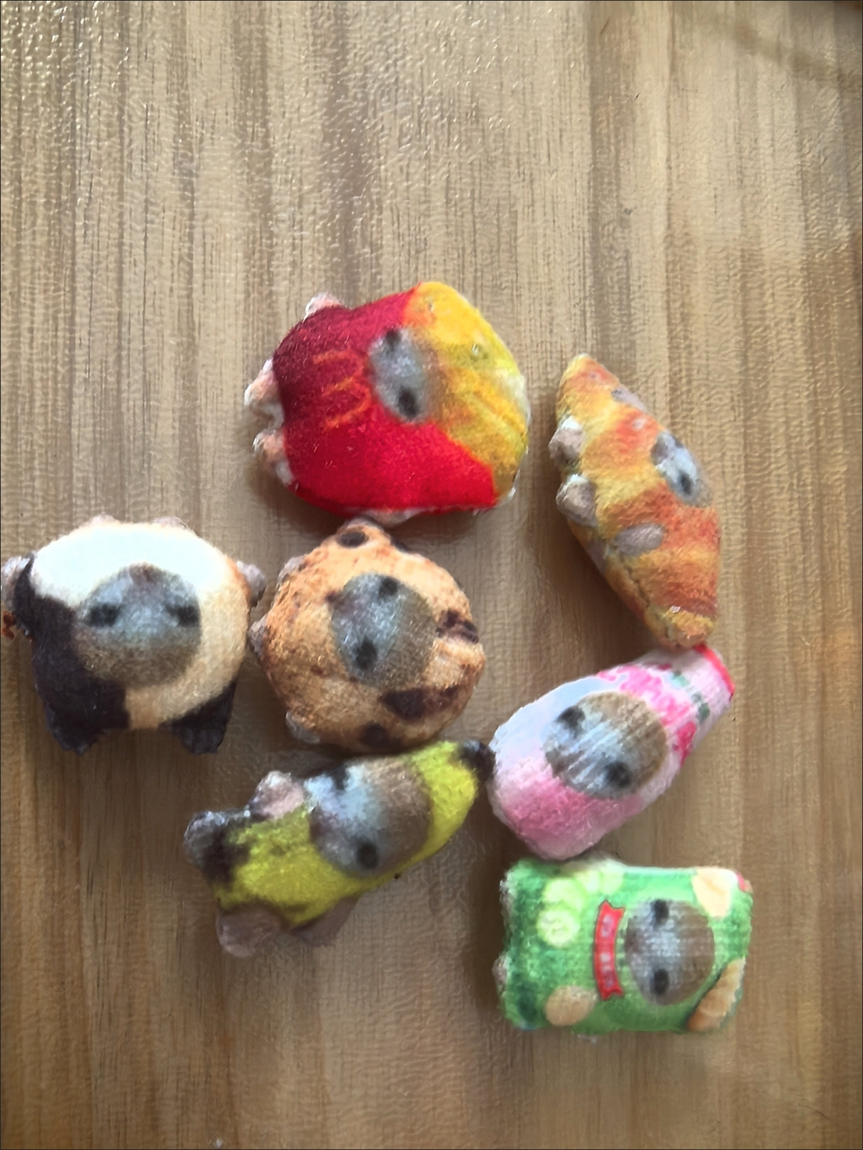 香蕉猫娃娃丢oiio猫迷你小鼻嘎手工制作材料包萌挂件卡通动物形象