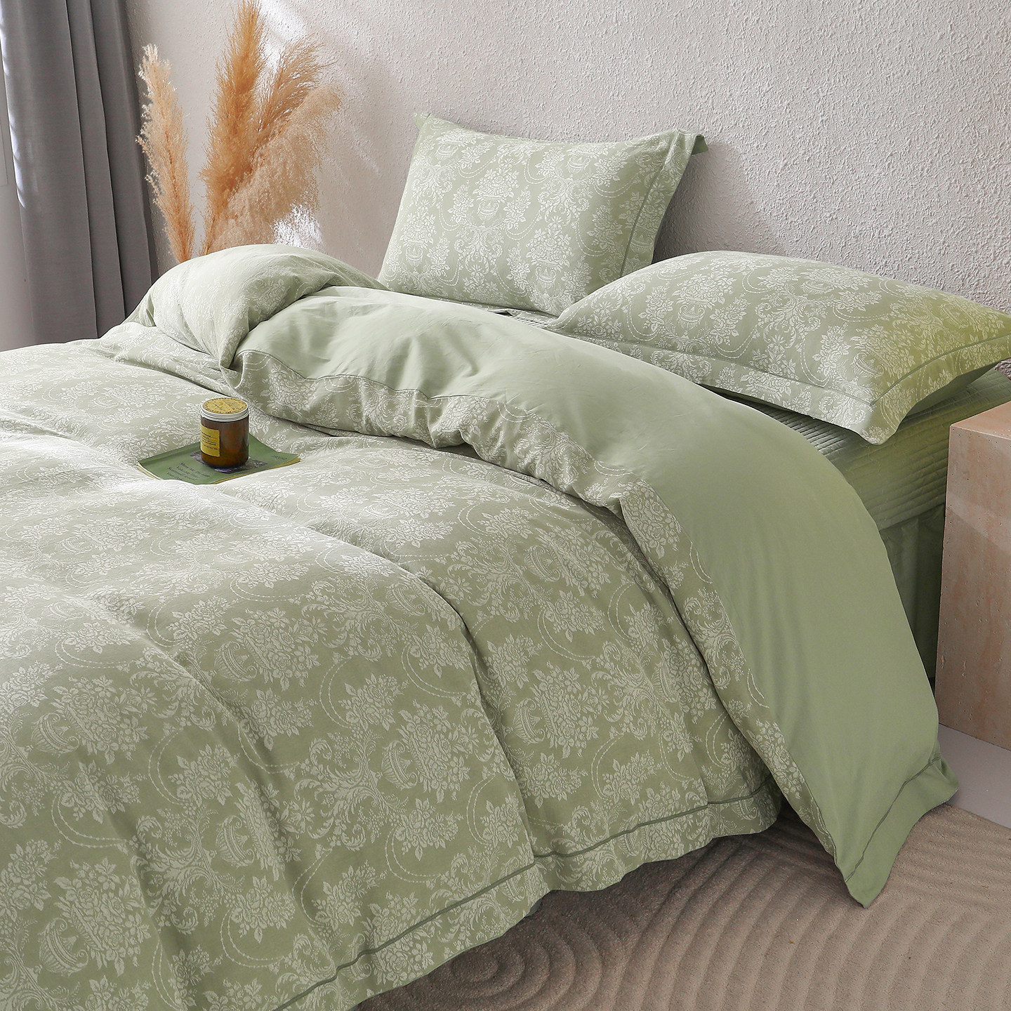 2026新款欧式风雕花全棉纯棉花边床盖四件套-欧花 欧花系列
