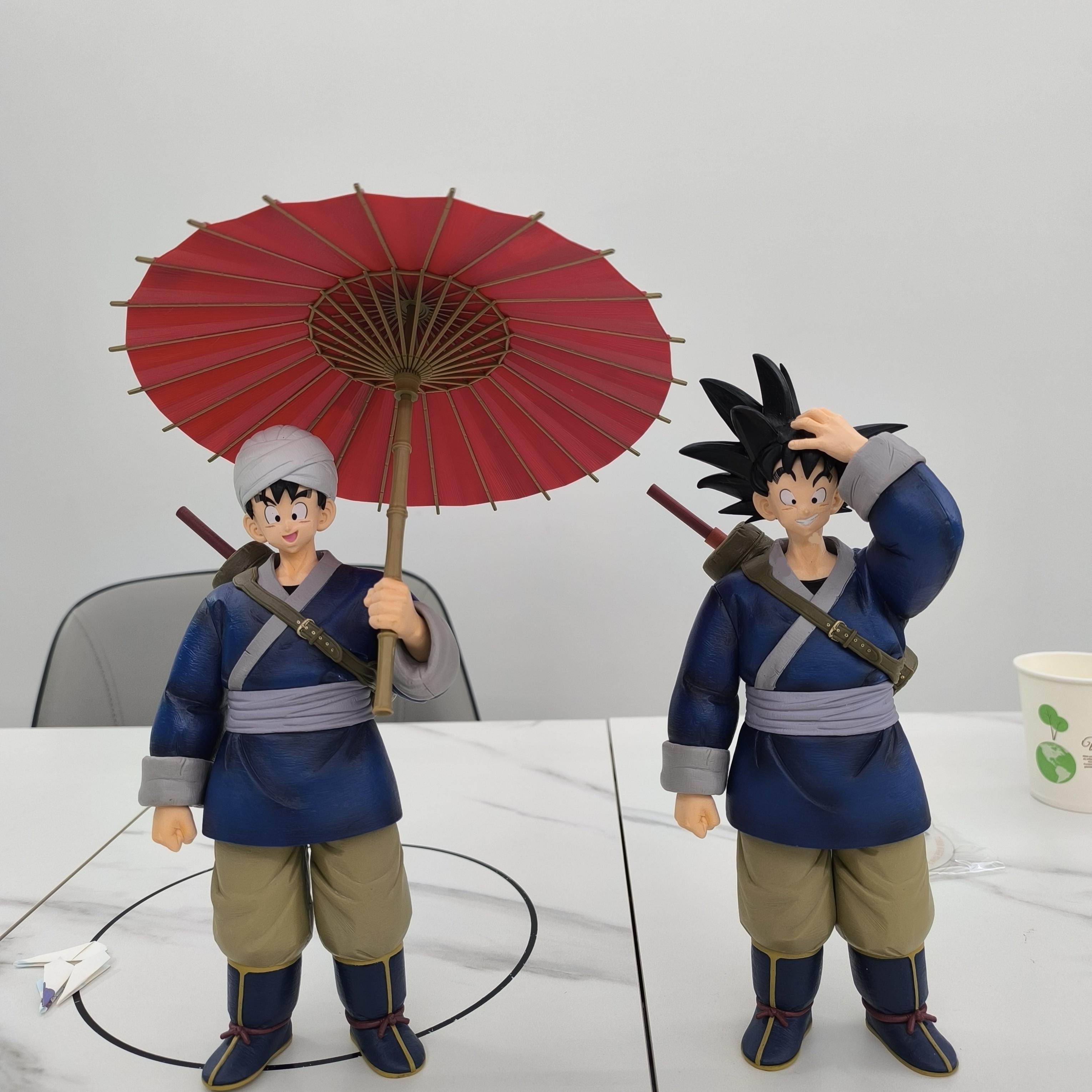 日本正版万代一番最终赏七龙珠  武道会打伞悟空手办模型摆件玩具