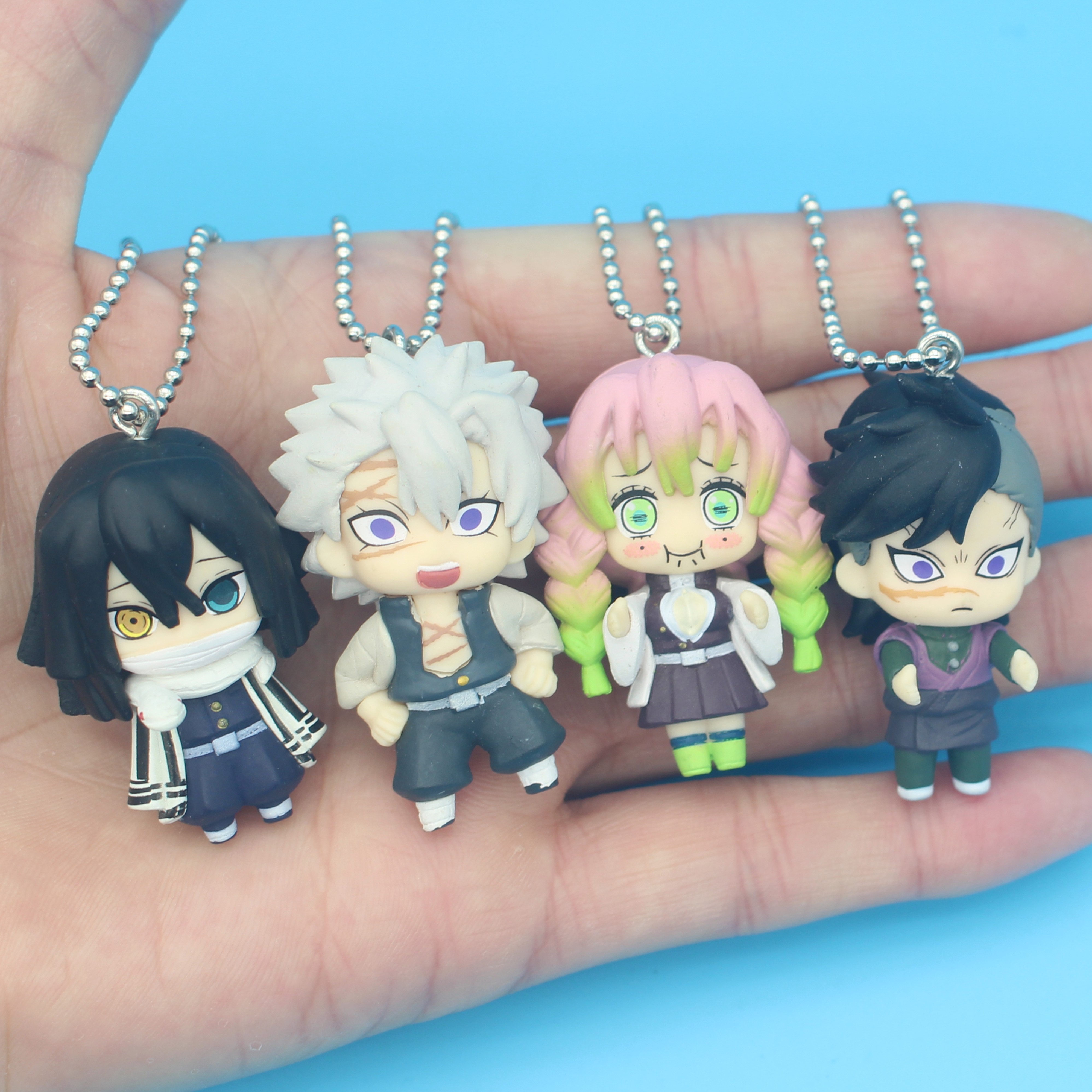 鬼灭之刃 甘露寺 小芭内 不死川手办模型摆件玩具周边钥匙扣挂件