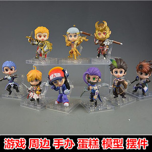 手办模型赵云诸葛亮李白猴子孙悟空铠兰陵王后羿公仔玩具盲盒