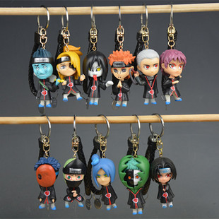 火影忍者手办模型钥匙扣挂件鞋模动漫卡通车载包玩具公仔礼品书包
