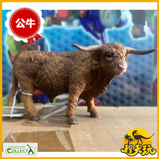 英国CollectA我你他苏格兰高地牛80011 仿真农场动物公牛模型玩具