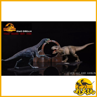 DINO DREAM电影版套装暗夜暴龙镰刀龙模型侏罗纪世界3限量版本PVC