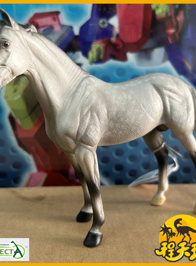 英国CollectA我你他汉诺威公马斑点灰色88957 仿真动物马模型玩具