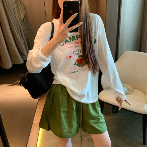 防晒T恤阔腿裤两件套装女欧洲站