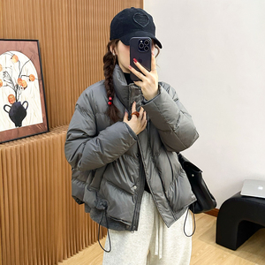 假两件拼接面包羽绒服女欧货外套