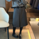 半身裙女欧洲站2025冬装 新款 欧货女装 羊毛呢加绒西装 时尚 A字裙潮