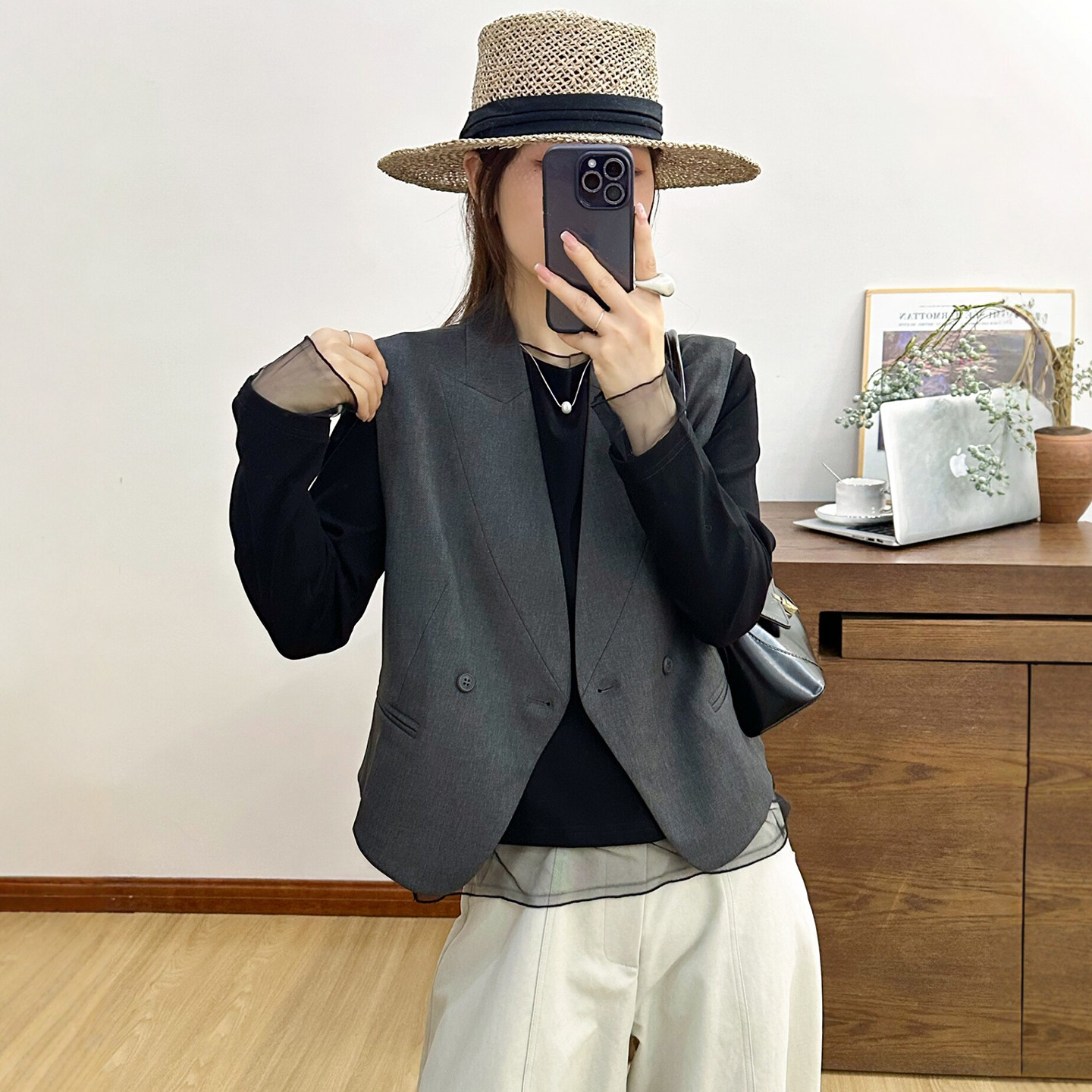 高级感西装马甲外套女欧洲站2026春装新款欧货女装时尚休闲西服潮