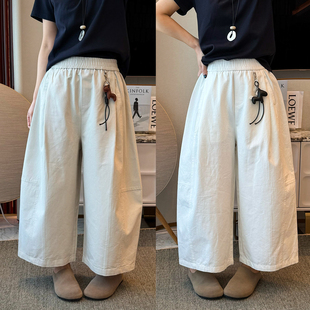 配挂件九分气球阔腿裤女欧洲站2026春装新款欧货女装时尚休闲裤潮