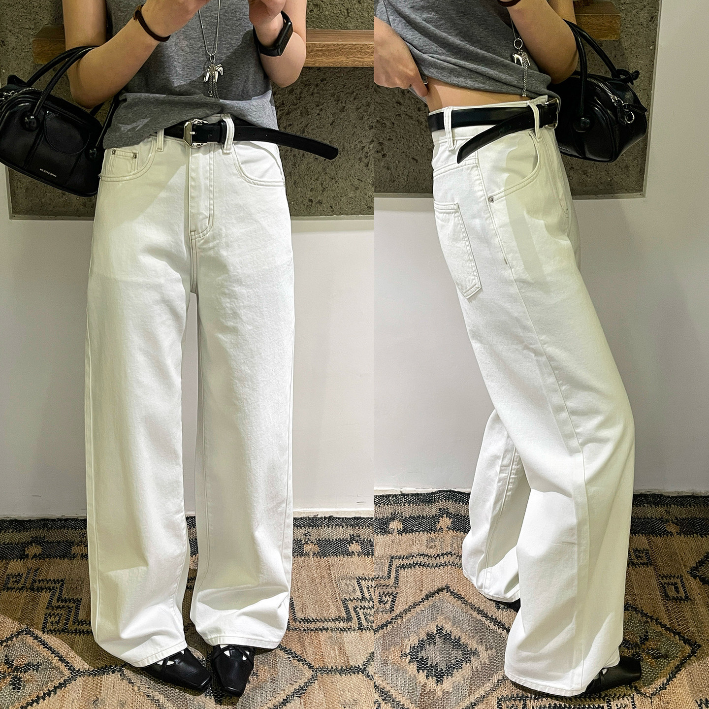 高级感直筒西装阔腿裤女欧洲站2026春装新款欧货女装时尚休闲裤潮