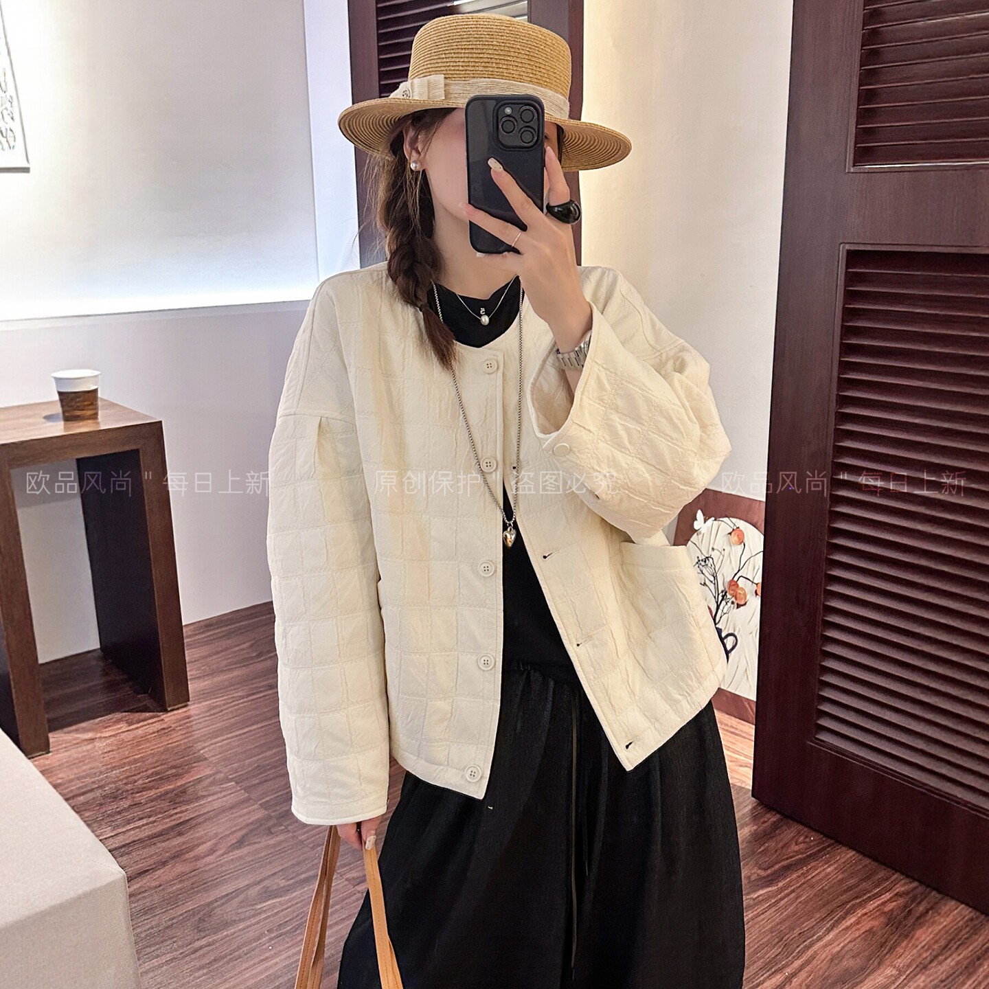 复古压格棒球服外套女欧洲站上衣