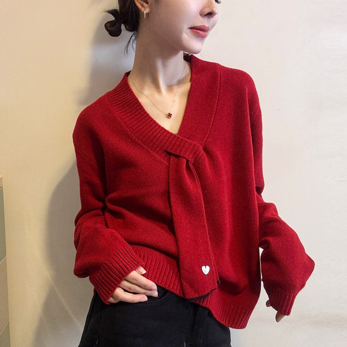 配围巾细羊毛针织衫女欧洲站毛衣