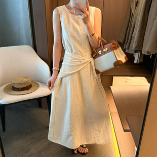 配披肩A字背心连衣裙女欧洲站2026夏季新款欧货女装中长款裙子潮