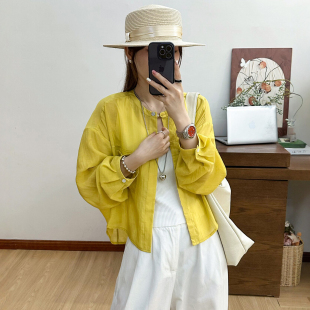 糖果色天丝棉防晒衣开衫外套女欧洲站2026夏季新款欧货女装上衣潮