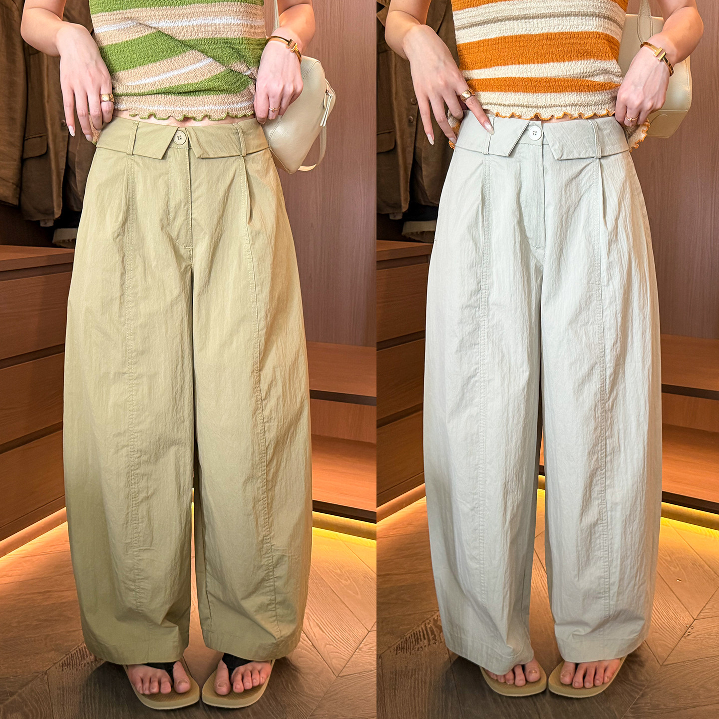 假两件拖地西装阔腿裤女欧洲站2026夏季新款欧货女装时尚休闲裤潮