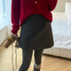 羊毛呢加厚A字半身裙女欧洲站2025冬装 包臀裙潮 时尚 新款 欧货女装
