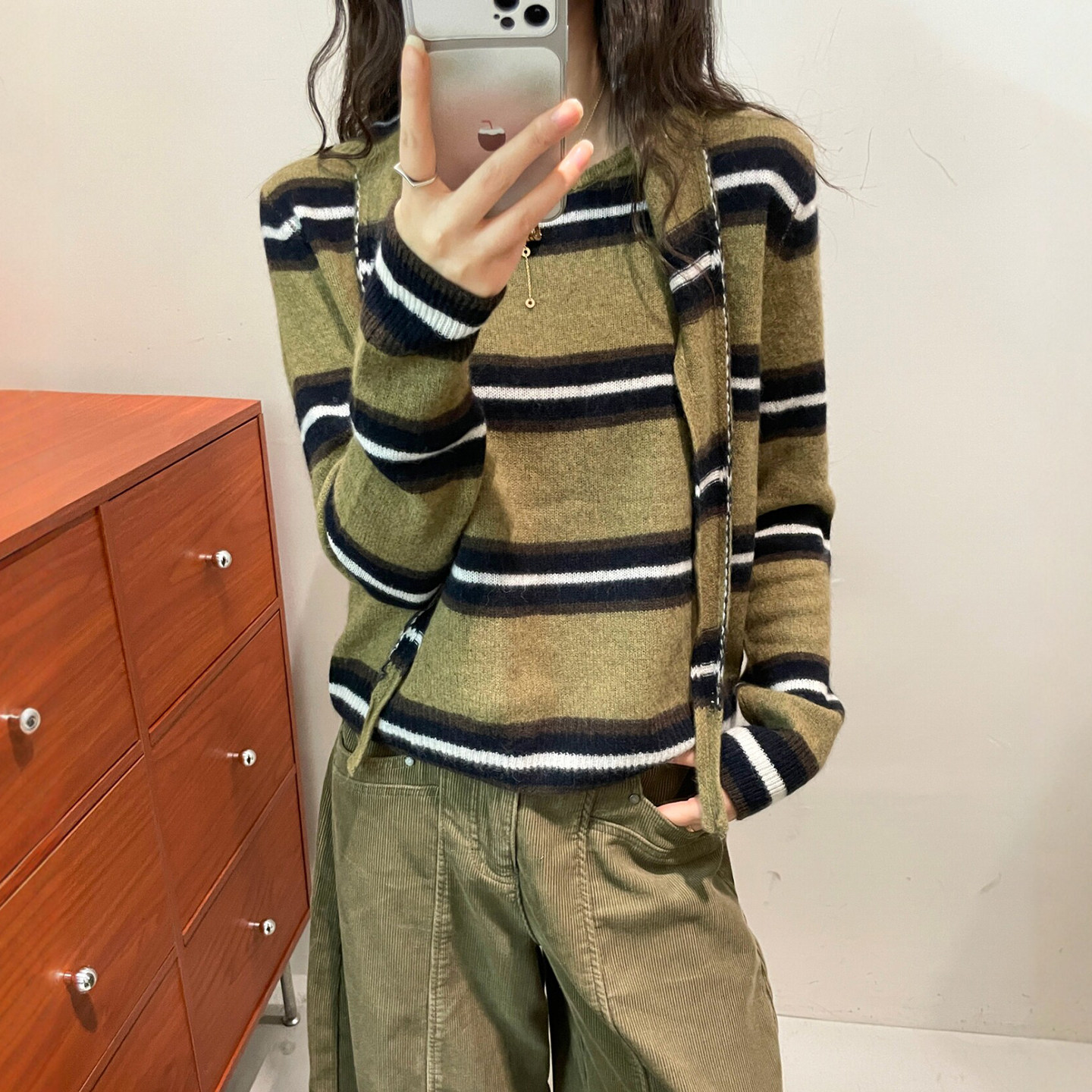 配披肩连帽绵羊毛针织衫女欧洲站