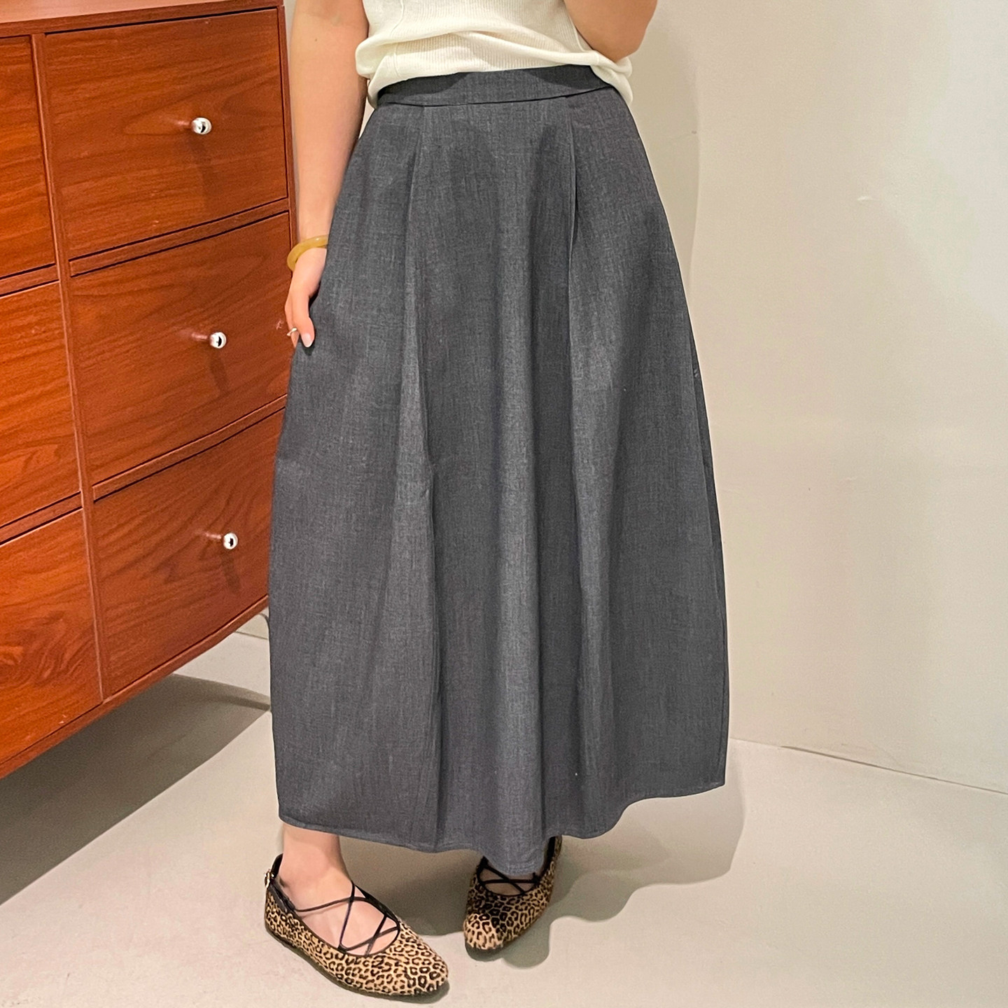 高级感A字西装半身裙女欧洲站2026春装新款欧货女装中长款裙子潮