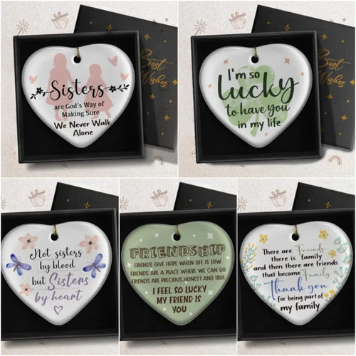 Friendship Heart Sympathy Gifts 给姐妹朋友的暖心英文感恩挂件