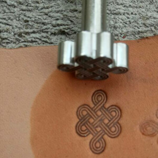 皮雕皮艺印花工具DIY新品精雕钢制幸福结中国结千千结22mm*15mm