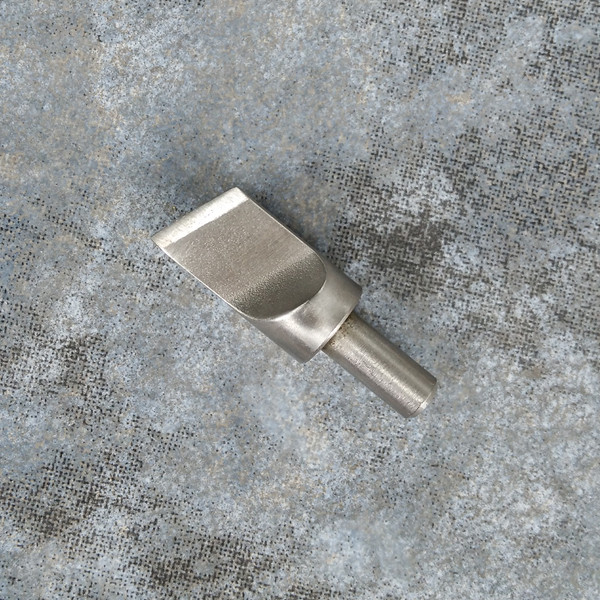 皮雕皮艺皮革工具手缝手工diy雕刻刀旋转描线新品不锈钢斜刀头