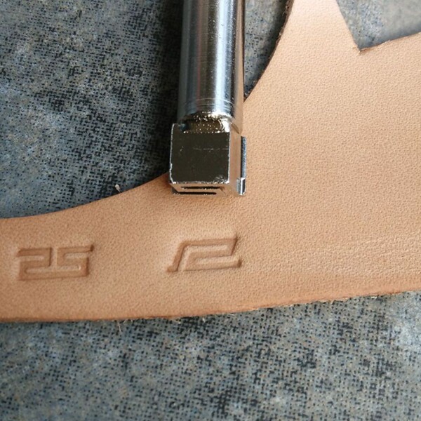 皮雕皮艺印花 DIY热卖用具 精制钢制精雕印刻 边框斜回形装饰工具
