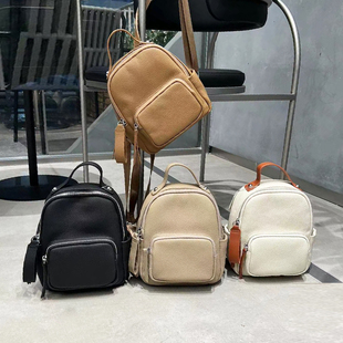 2025新款真皮背包迷你小包头层牛皮软皮学生旅游休闲双肩包女潮流