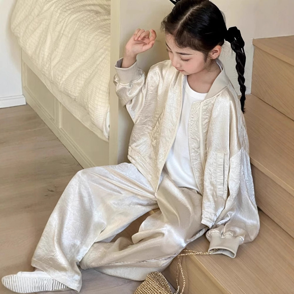 女童套装2025新款儿童洋气时髦春夏款超好看休闲运动两件套
