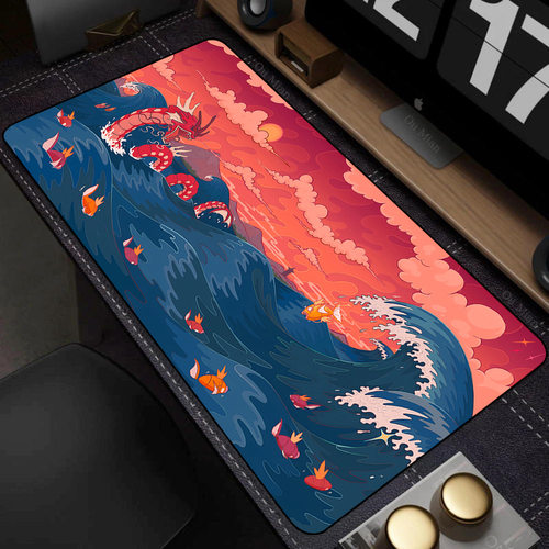 动漫游戏鼠标垫P-pokemon Home全新高清Pc鼠标垫XXL键盘垫防滑办