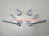 支架BJ500GS 左右前后脚蹬踏蹬安装 5A后脚蹬底座 502X 金鹏TRK502