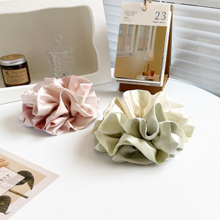 青玉案原创高级感发饰大肠发圈气质皮筋国风发绳缎面头饰丸子头花