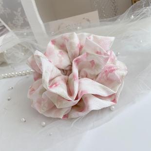 复古森系发圈发饰大肠圈高弹马尾皮筋发绳头饰盘发丸子头花女头绳