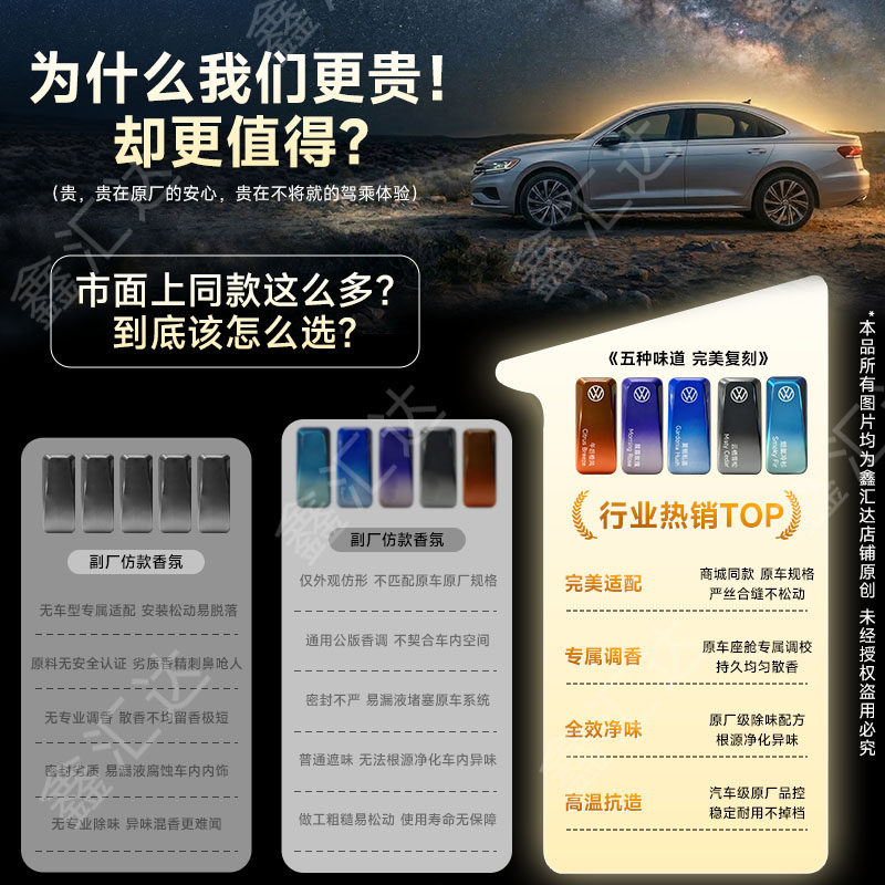 正品车载智能香氛弹原厂香氛适配大众途观L pro帕萨特pro途昂