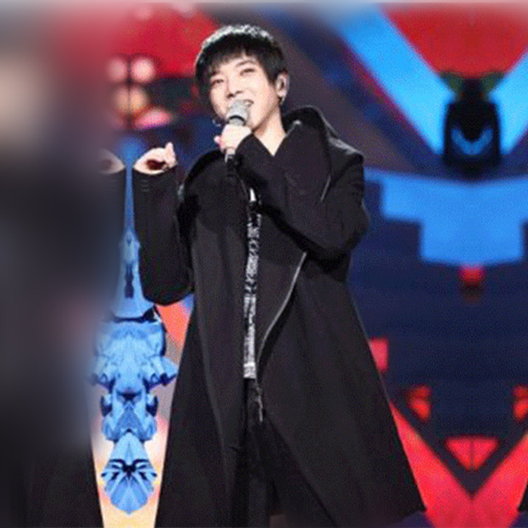 情侣暗黑秋冬拉链开衫华晨宇同款