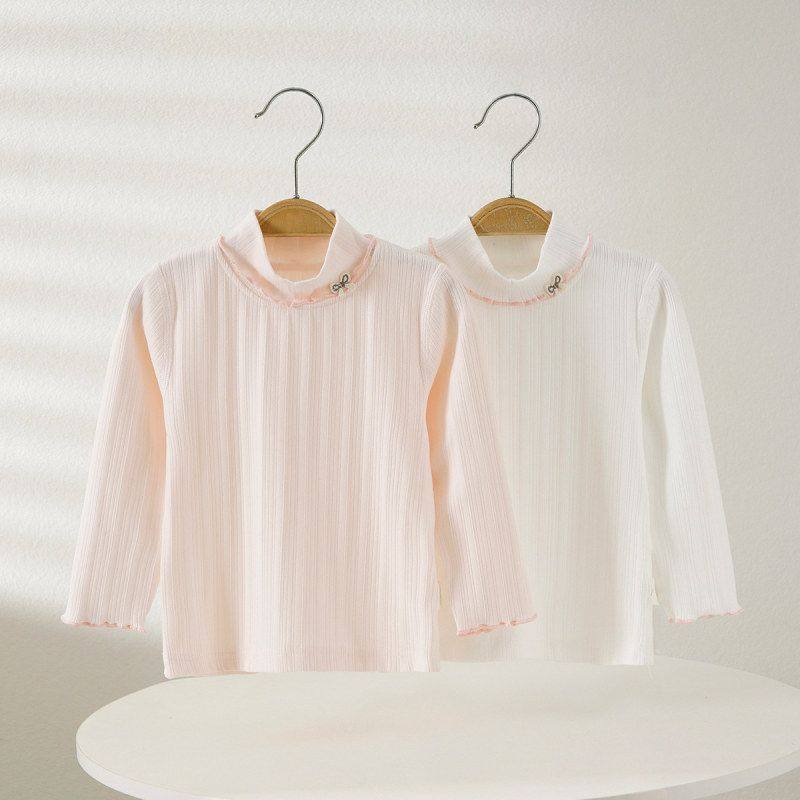 小童女孩中领打底衫，舒适柔软