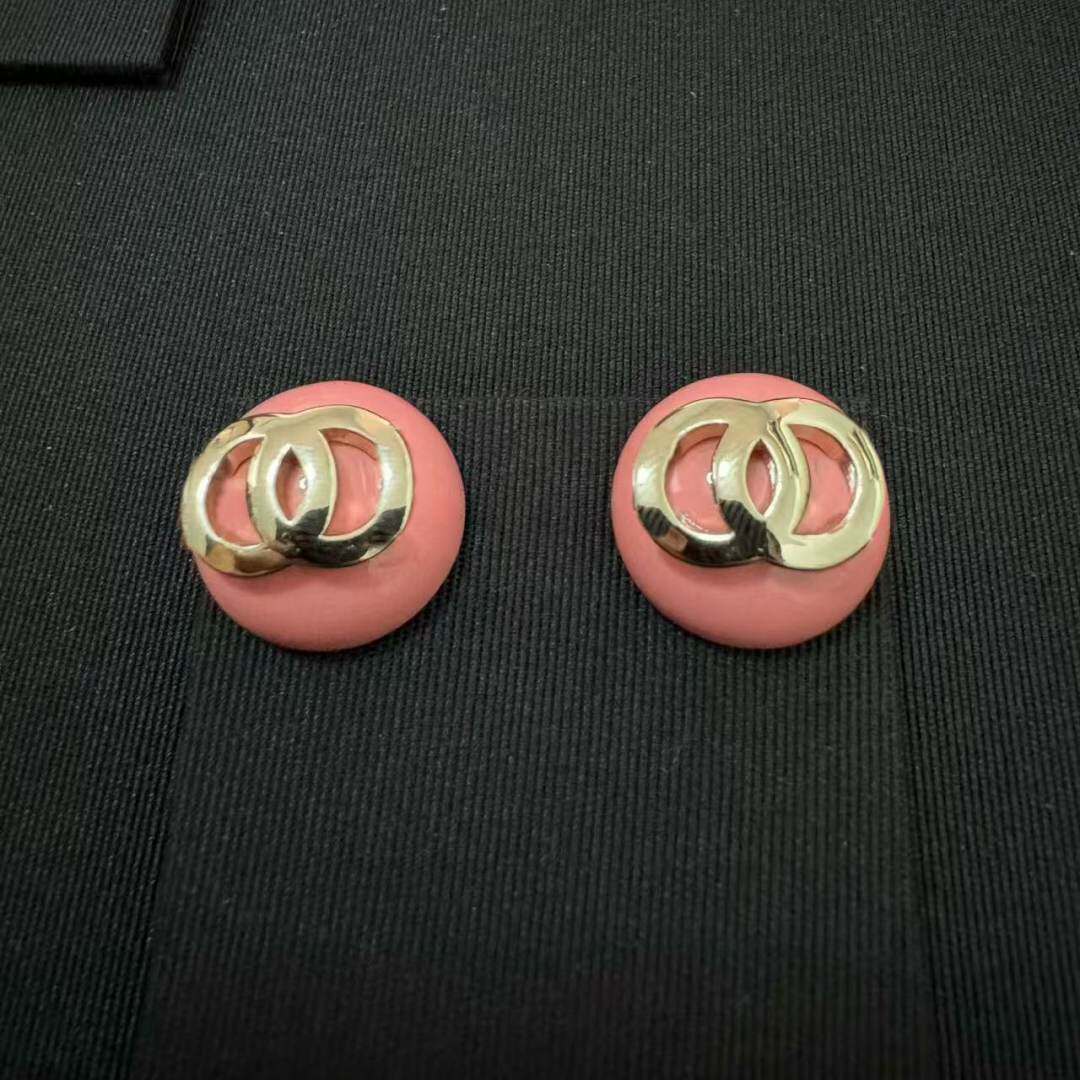 25B树脂珍珠半球纽扣豆豆耳钉