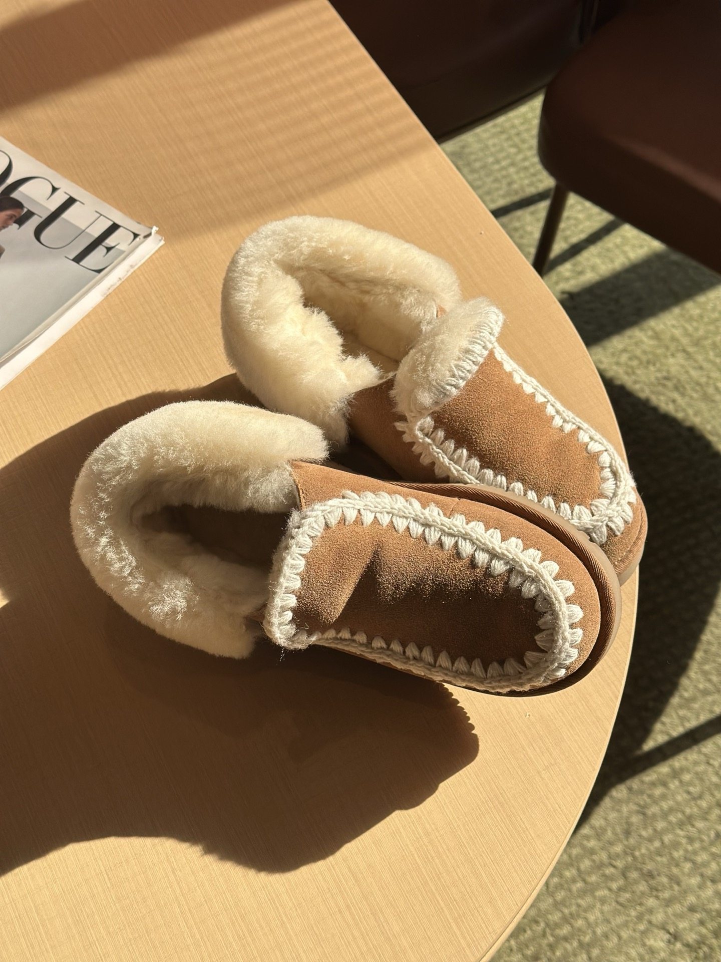 澳洲Auspecia羊皮毛一体雪地靴女钩线羊毛便鞋冬季新款外穿豆豆鞋,女鞋,时尚雪地靴,淘宝优惠券,粉丝福利购,淘宝优惠卷