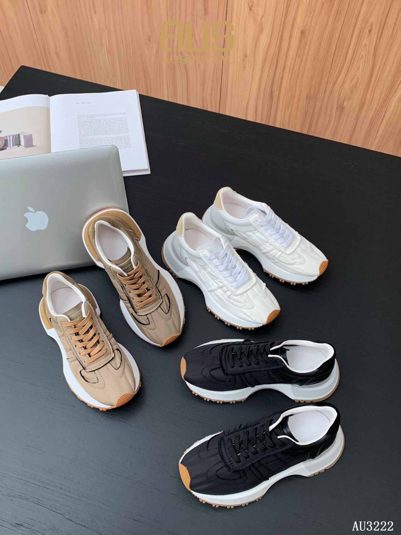 品牌直发 Auspecial 2024春秋新款女士休闲运动鞋