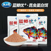 龙王恨蓝鲫优 昆虫蛋白饵料野钓鲫鱼鲤鱼草鱼鳊鱼钓饵鱼食鱼料