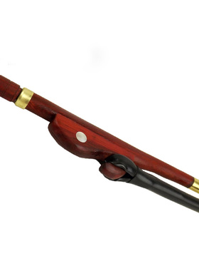 乐器配件演奏梵巢二胡琴弓子手工制作紫檀木材质白色马尾毛赠袋子