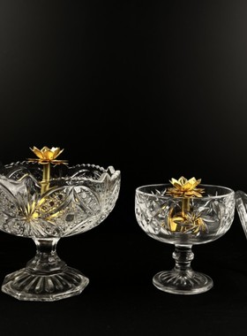 聚善缘玻璃水果碗水果盘小精致