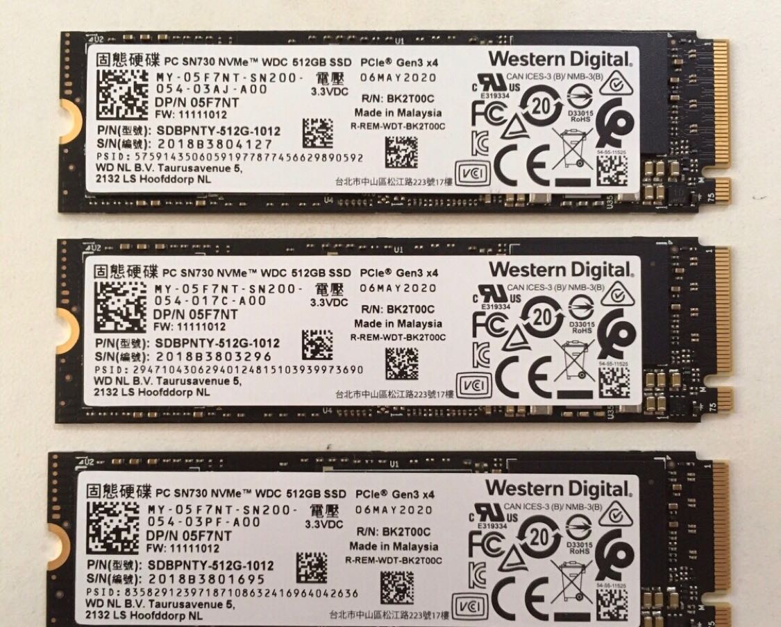 西数SN730 512g nvme固态硬盘 WD西数黑盘 M.2接口 pcie 2280-封面